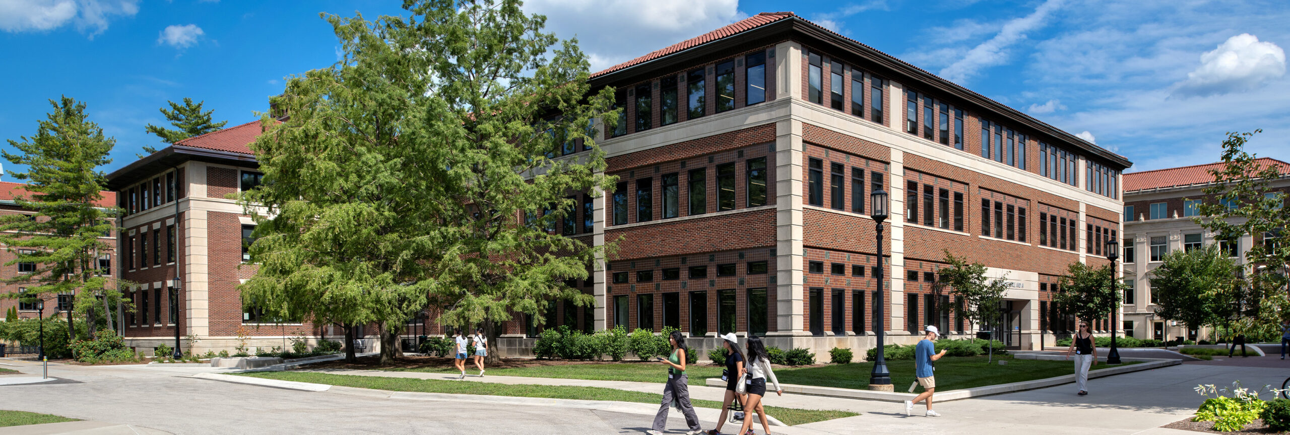 Purdue University Hall of Data Science and AI exterior of building